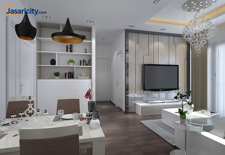 Nhà mẫu căn hộ 3 phòng ngủ - Dự án Jasari Q8 - Phòng khách